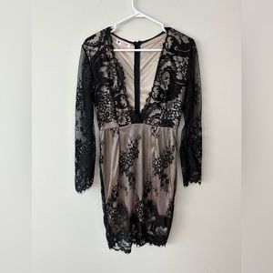 Lace black dress size medium